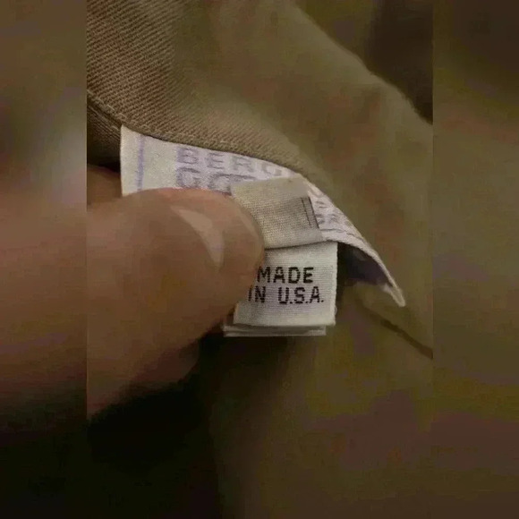 1980s BERGDORF GOODMAN Beige Tan Wool Mechanic Jumpsuit 12US USA - Picture 7 of 8